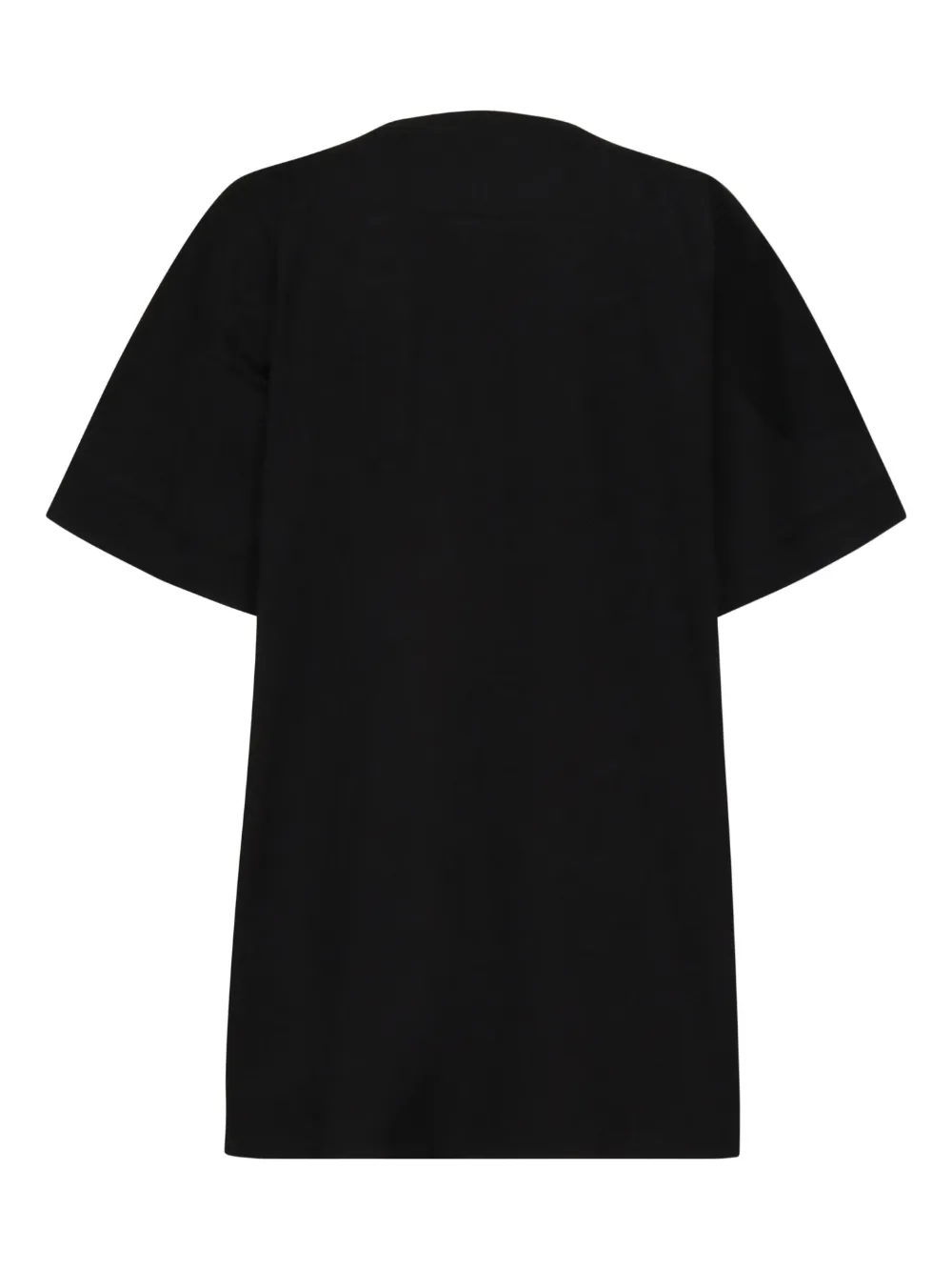 Stella McCartney Katoenen T-shirt met logodetail Zwart