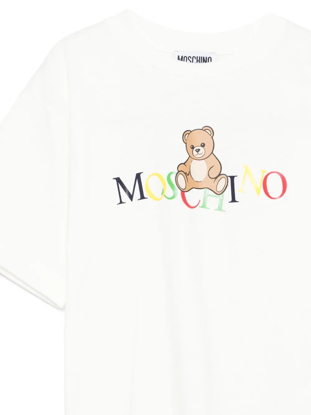 Moschino Kids T-shirt met teddybeerprint Wit