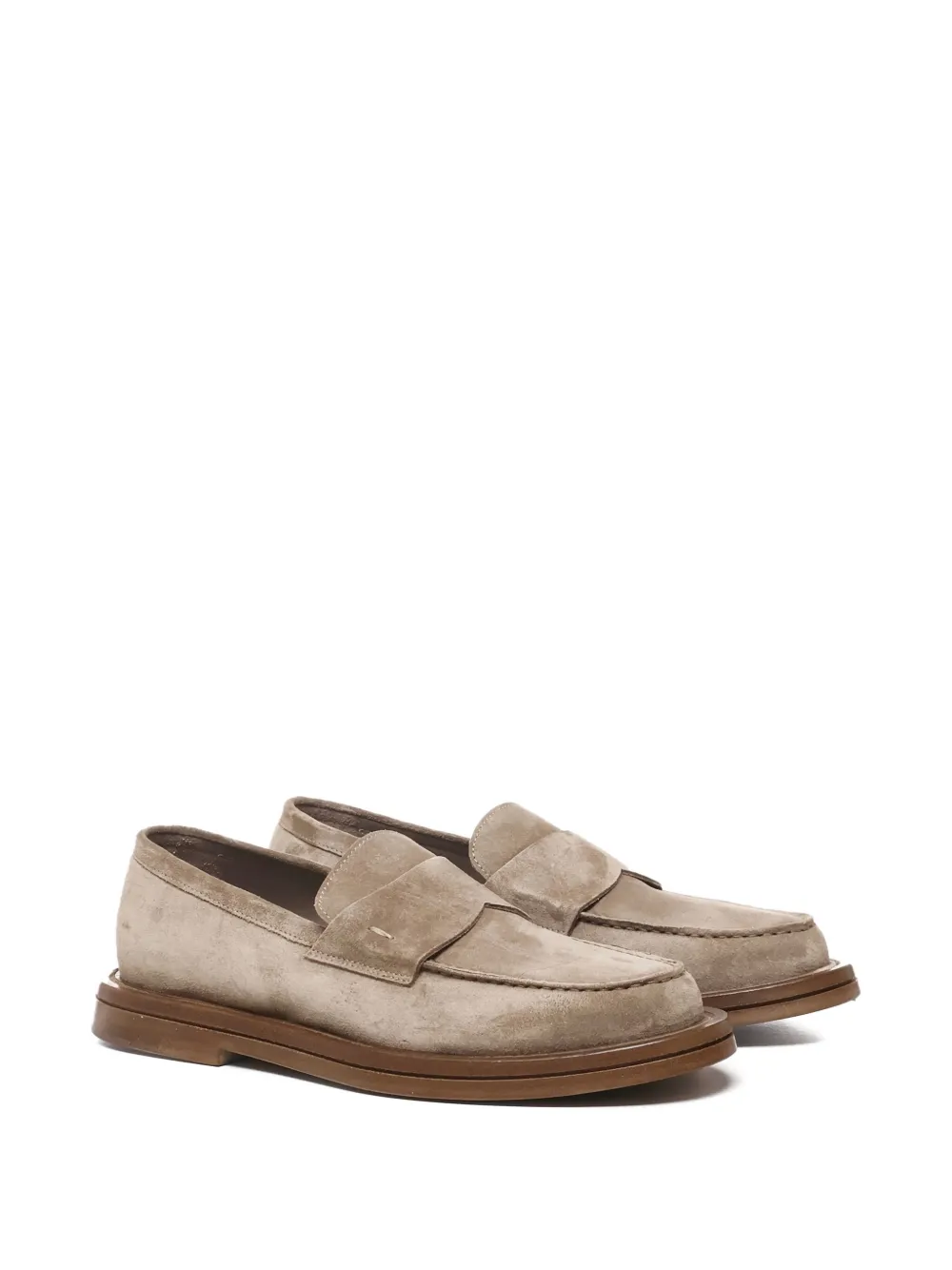 The Antipode penny leather loafers Neutrals