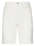 Fedeli bellows-pocket linen shorts - White
