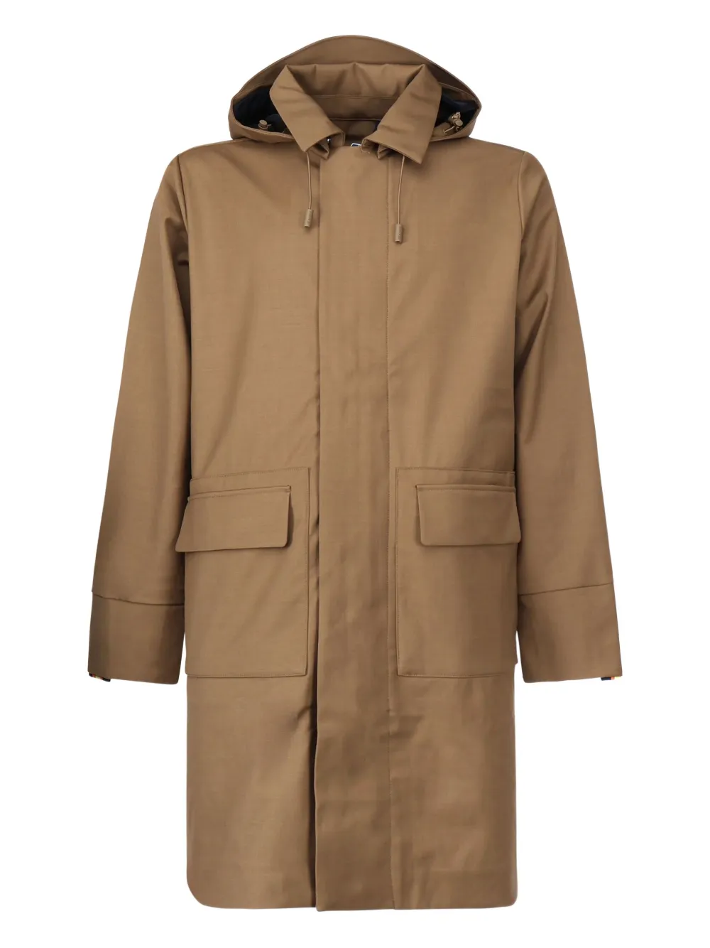 K-Way Poirol hooded zip-front raincoat Beige