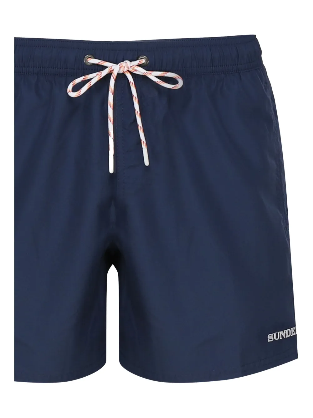 Sundek logo-patch drawstring swim shorts Blauw