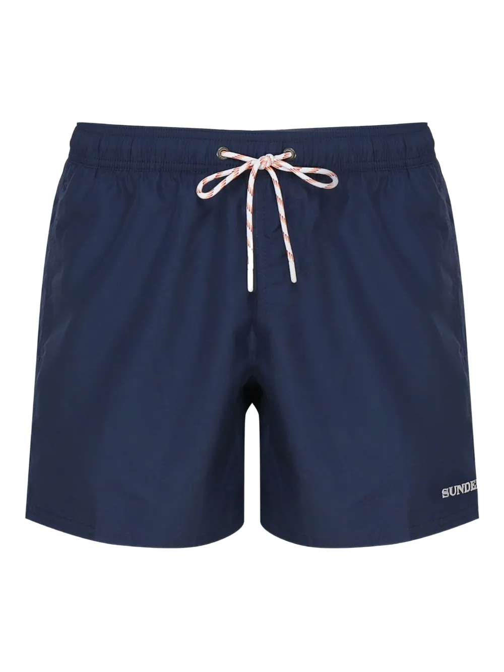 Sundek logo-patch drawstring swim shorts Blauw