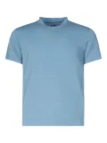 Fedeli melange linen short-sleeved T-shirt - Blue
