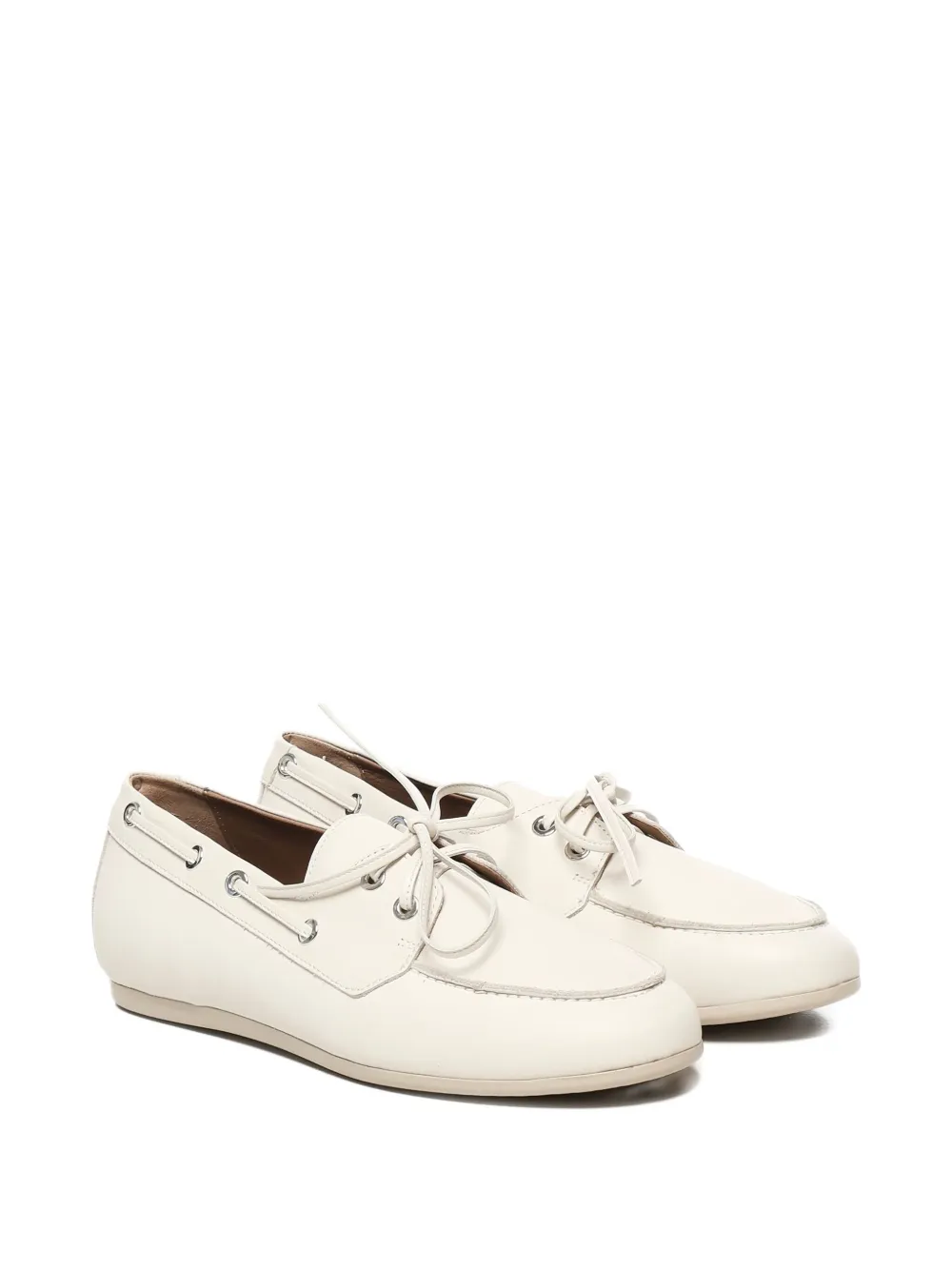 Carmens leather flat-sole loafers | Image 2