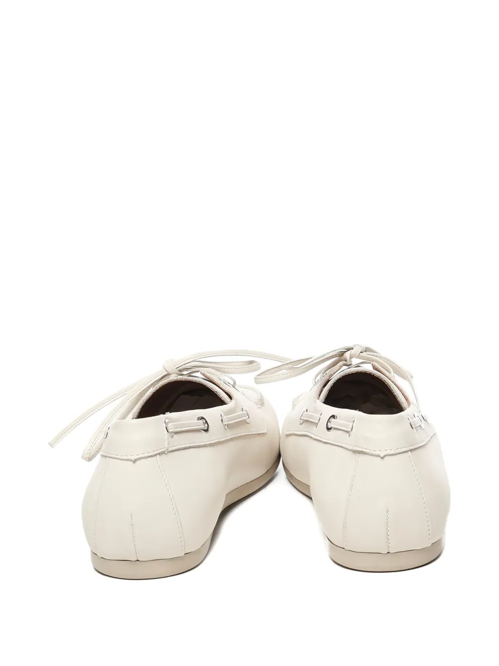 Carmens Loafers met platte zool Beige