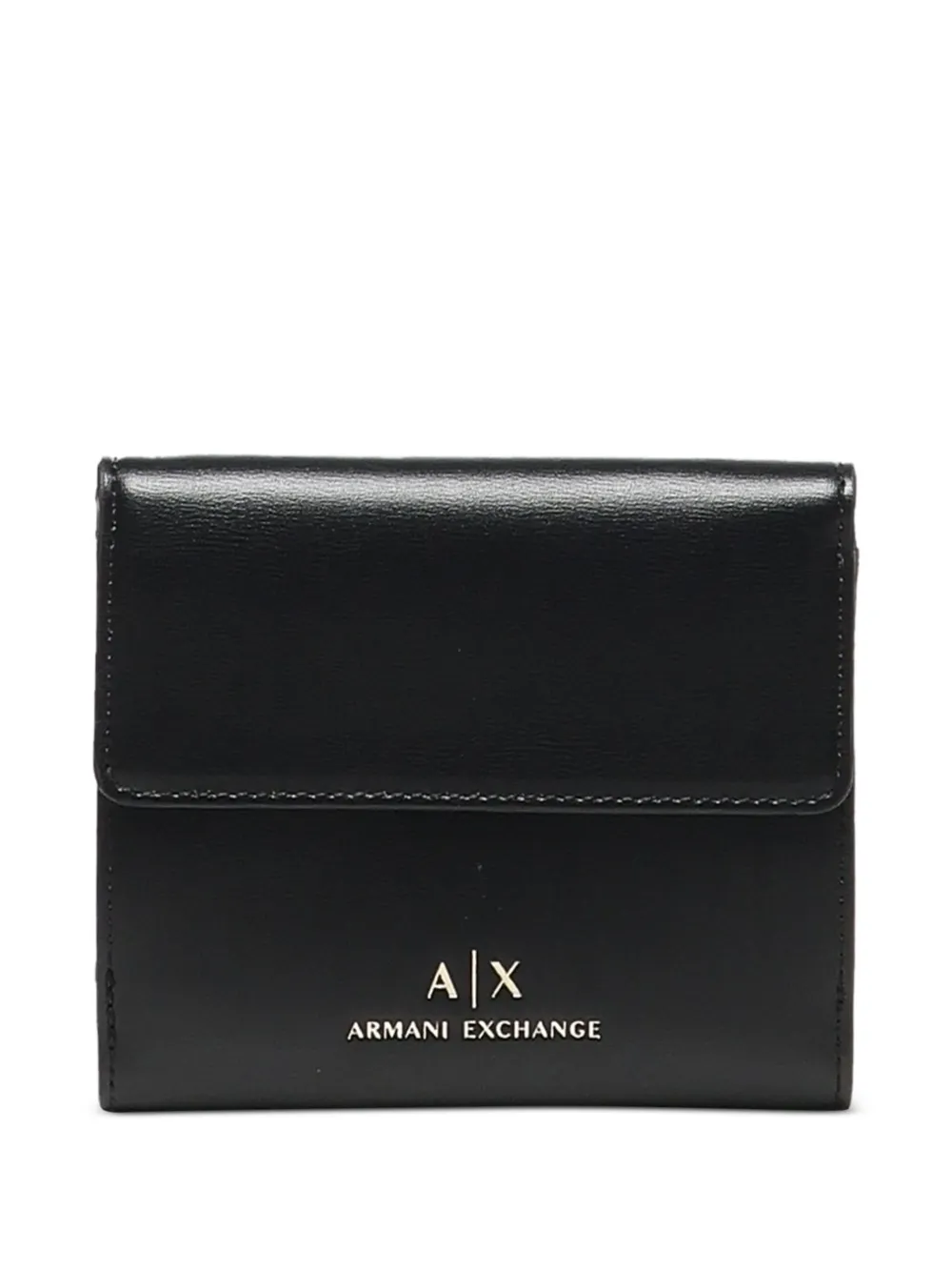 Armani Exchange logo padlock wallet Zwart