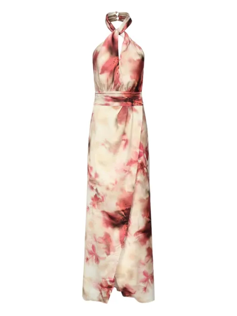 Marciano Bianca halter neck floral print maxi dress