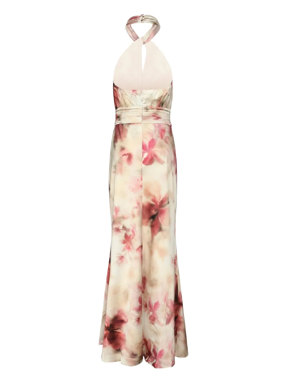 Marciano Bianca maxi-jurk met halternek en bloemenprint - Roze