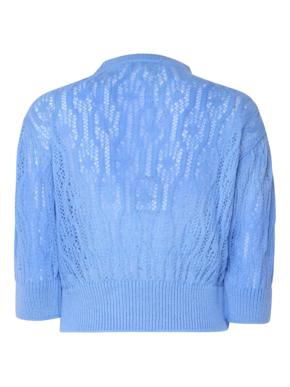MARIUCCIA MILANO three-quarter sleeve open-knit sweater | Knitted Sweaters | Image 2