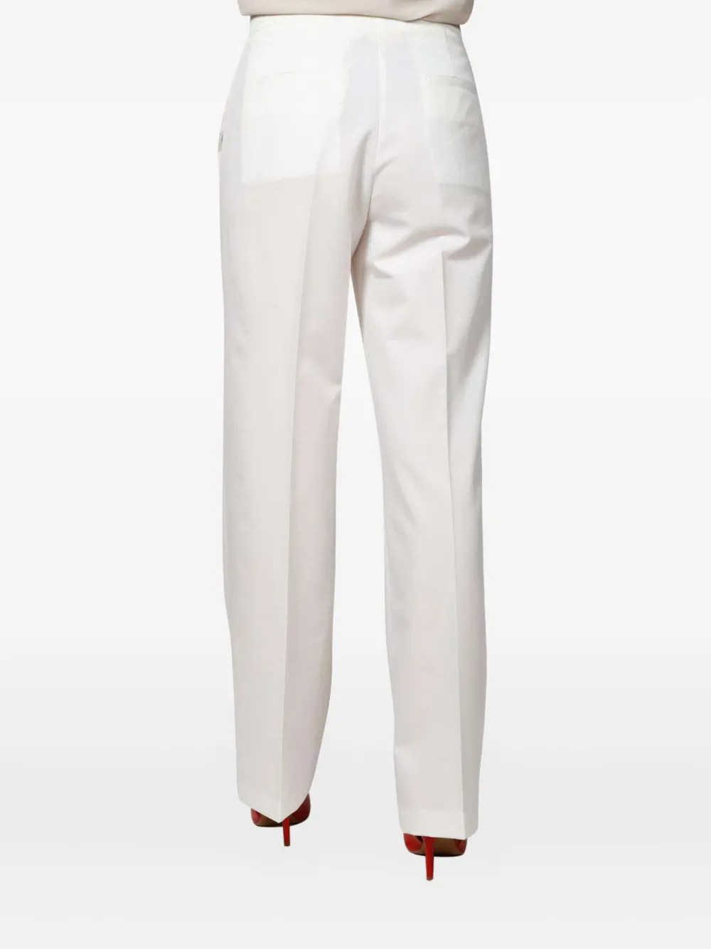 Vicolo Multiple-pockets Trousers In White