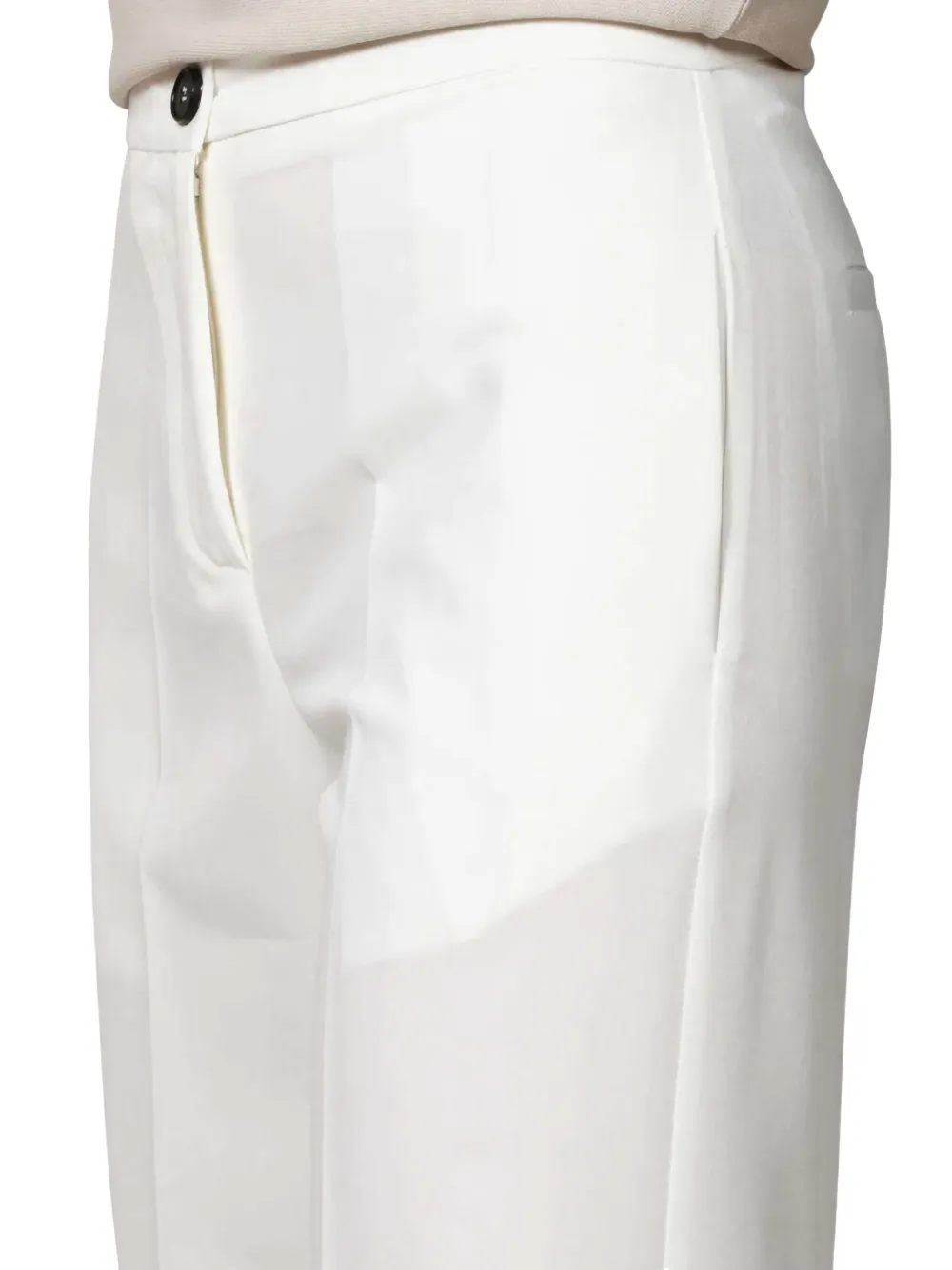 Vicolo Multiple-pockets Trousers In White