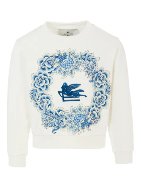 ETRO KIDS floral-Pegaso sweatshirt