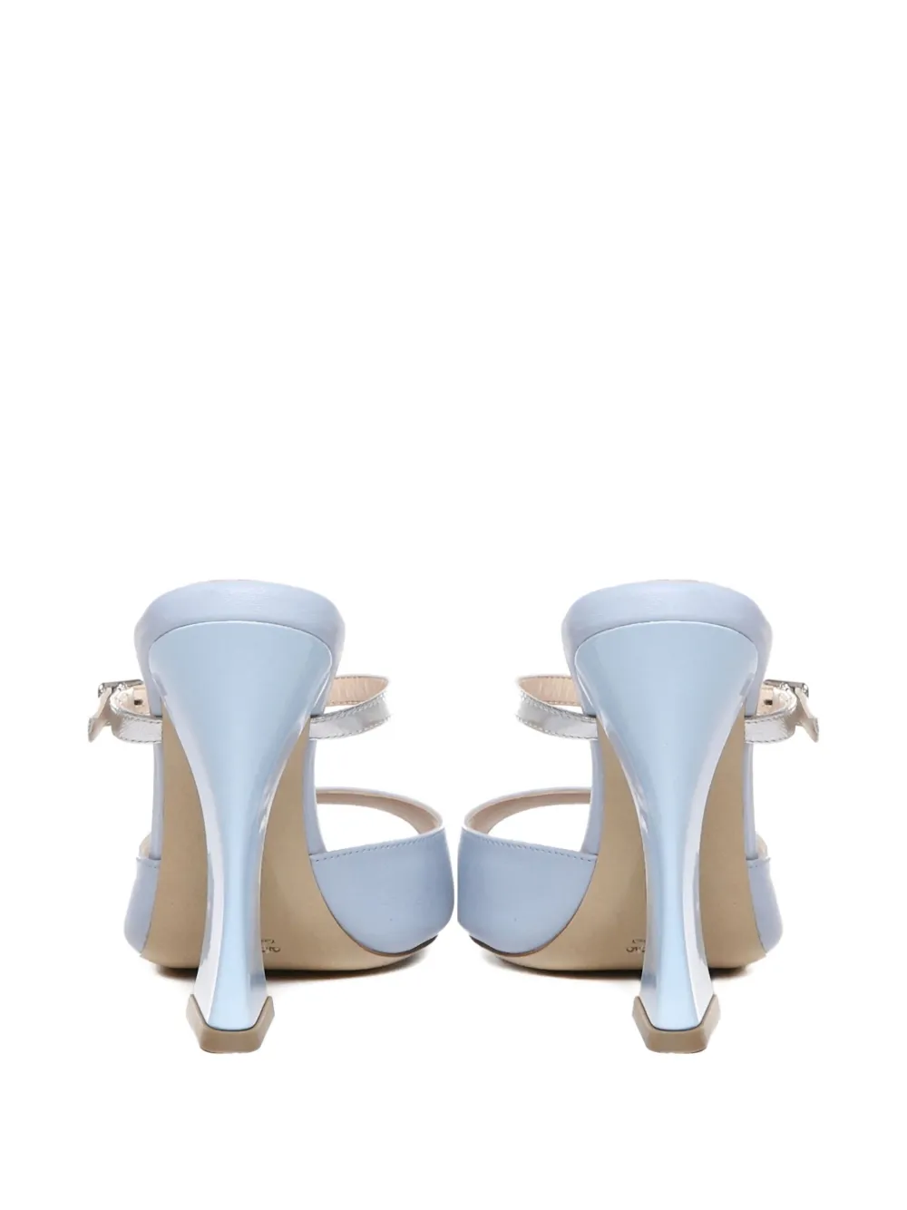 ALCHIMIA double-strap sculpted-heel sandals Blue