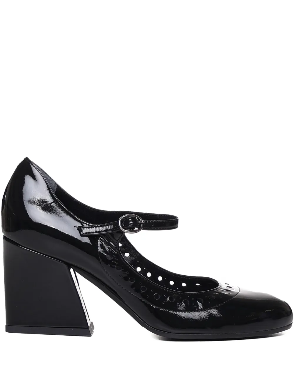 Marc Ellis perforated-details pumps Black