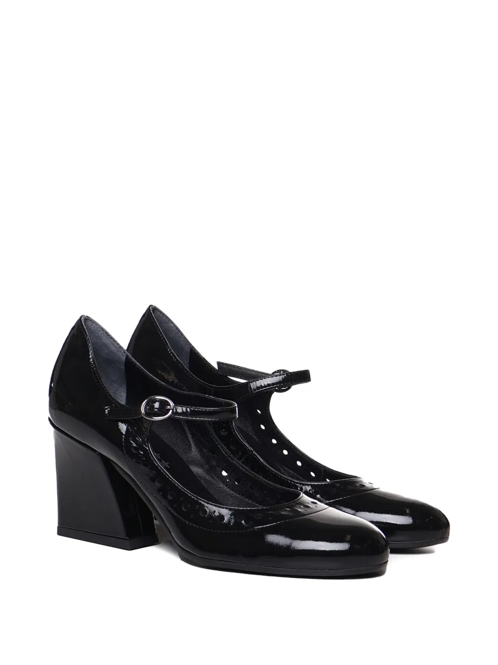 Marc Ellis perforated-details pumps Black