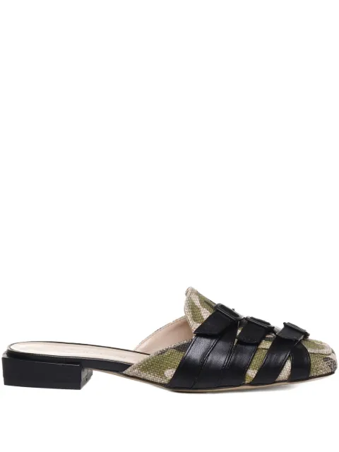 ALCHIMIA camouflage-patterern mules