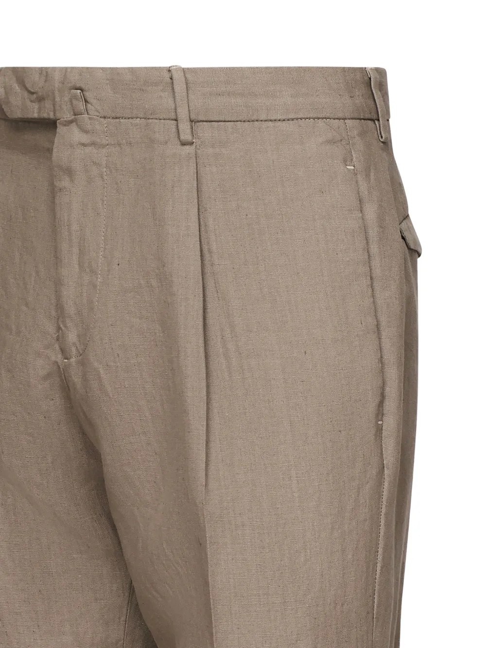 Santaniello pleated trousers Bruin
