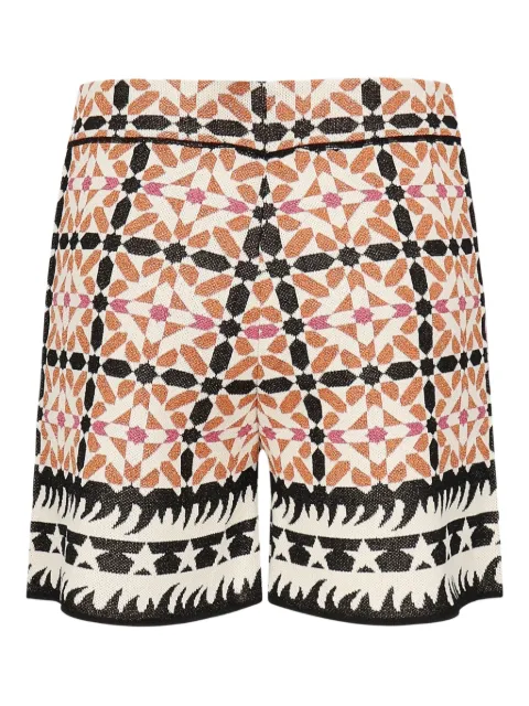 Akep geometric-pattern shorts