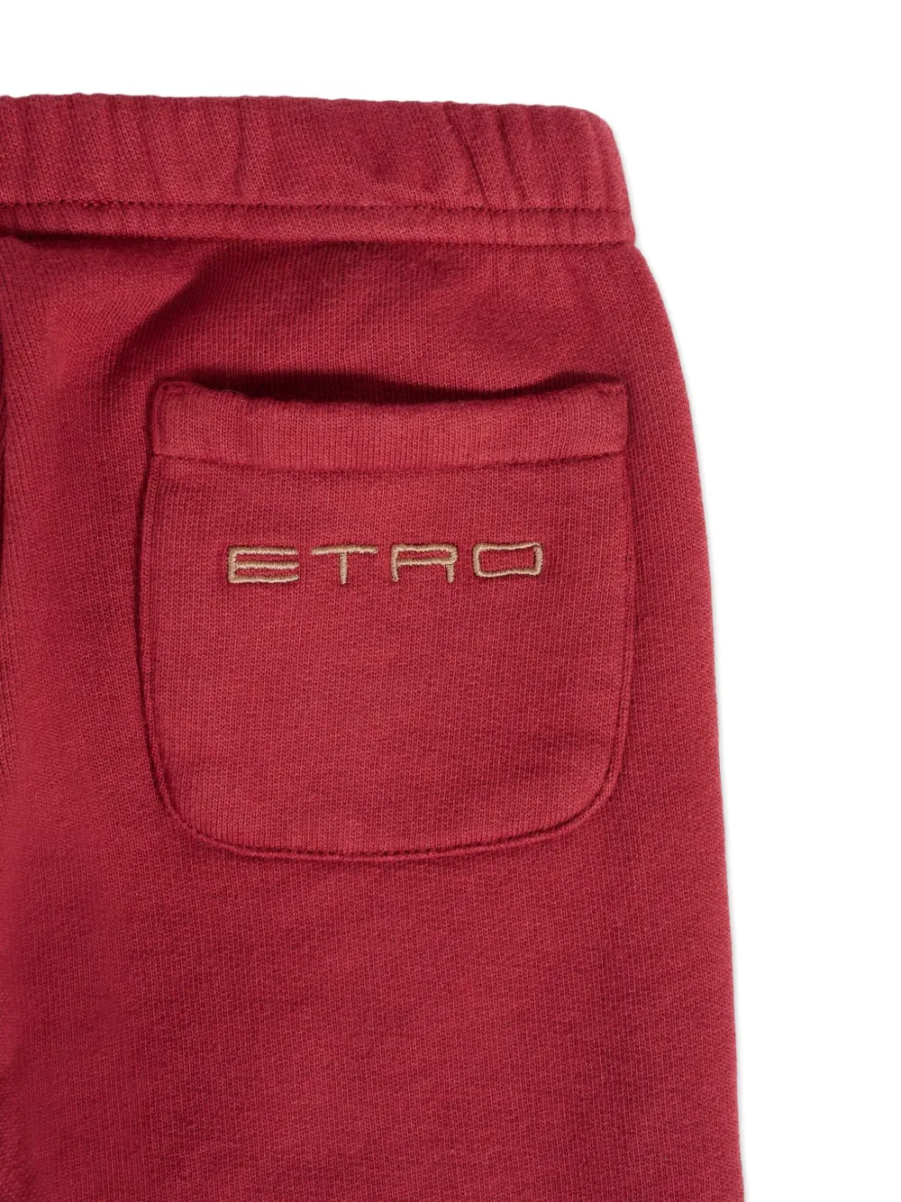ETRO KIDS embroidered-logo sweatpants Rood