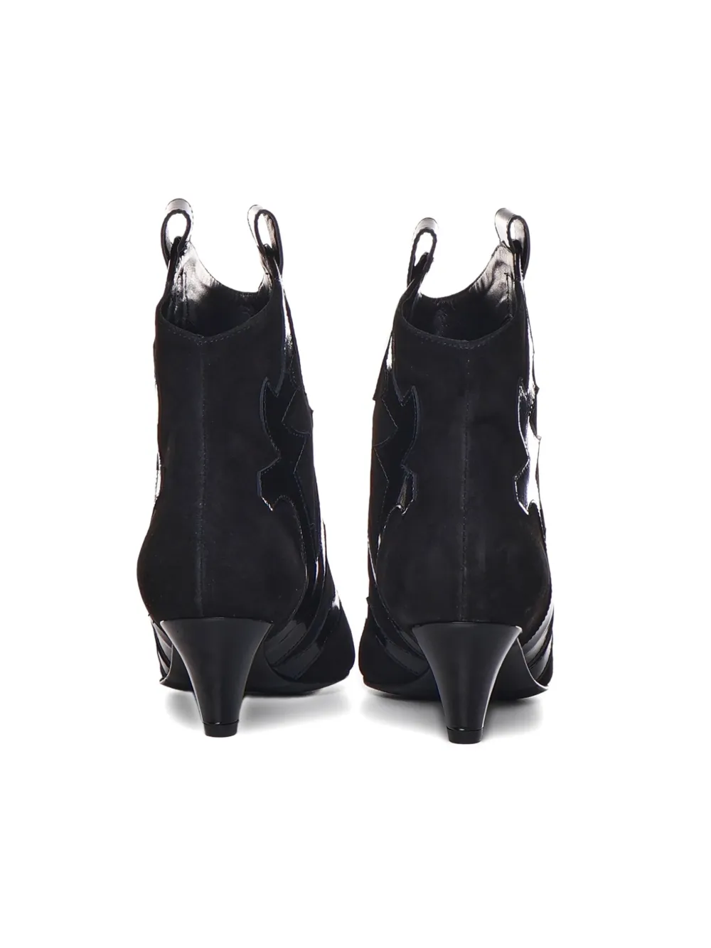Marc Ellis 90mm leather-details boots Black