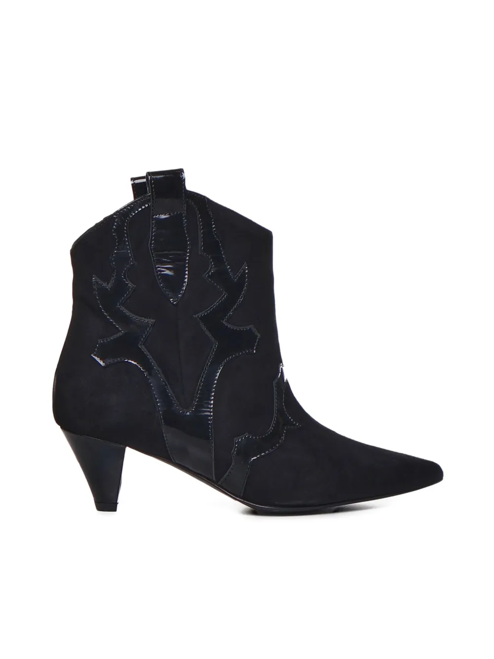 Marc Ellis 90mm leather-details boots Black