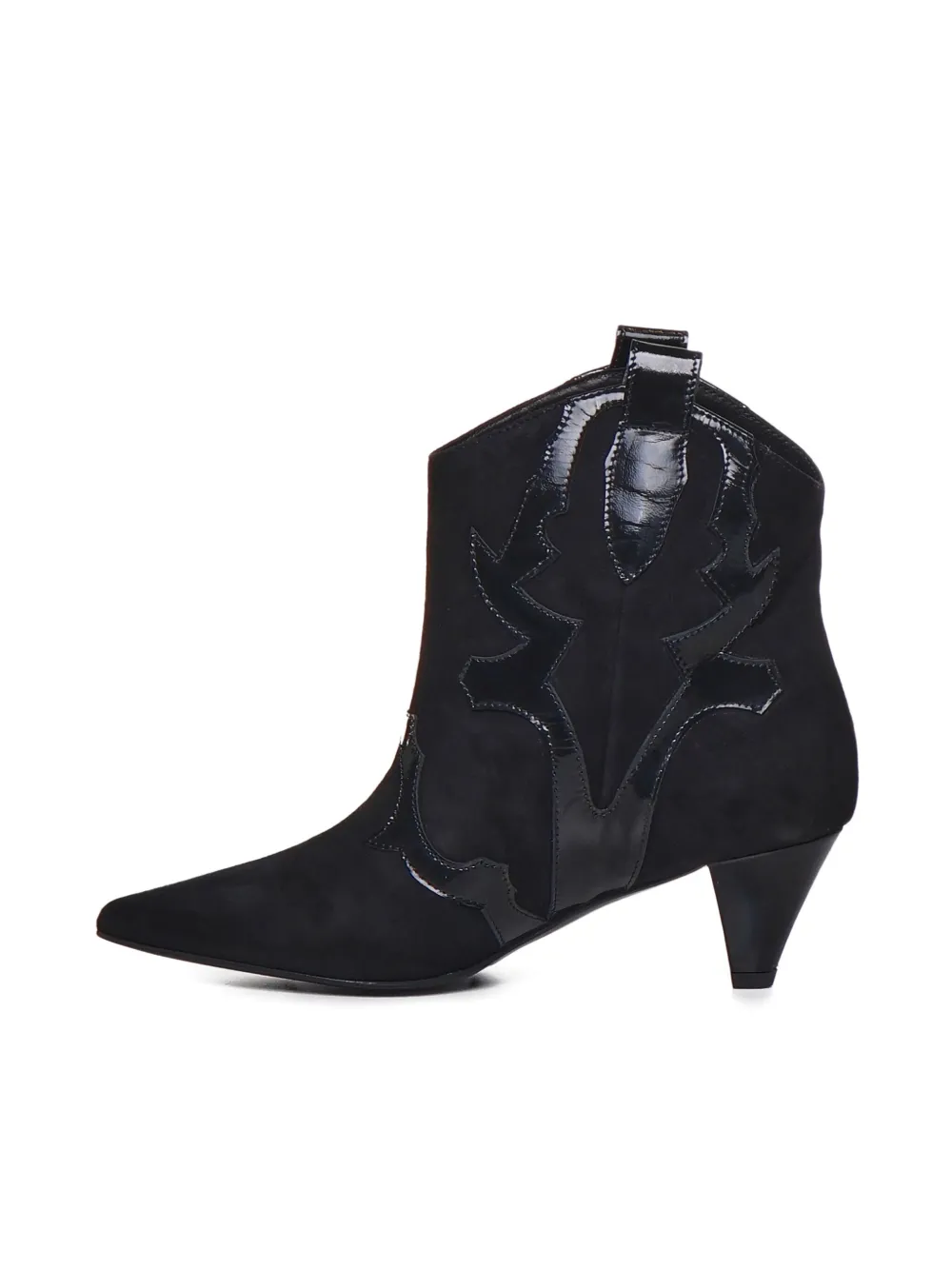 Marc Ellis 90mm leather-details boots Black
