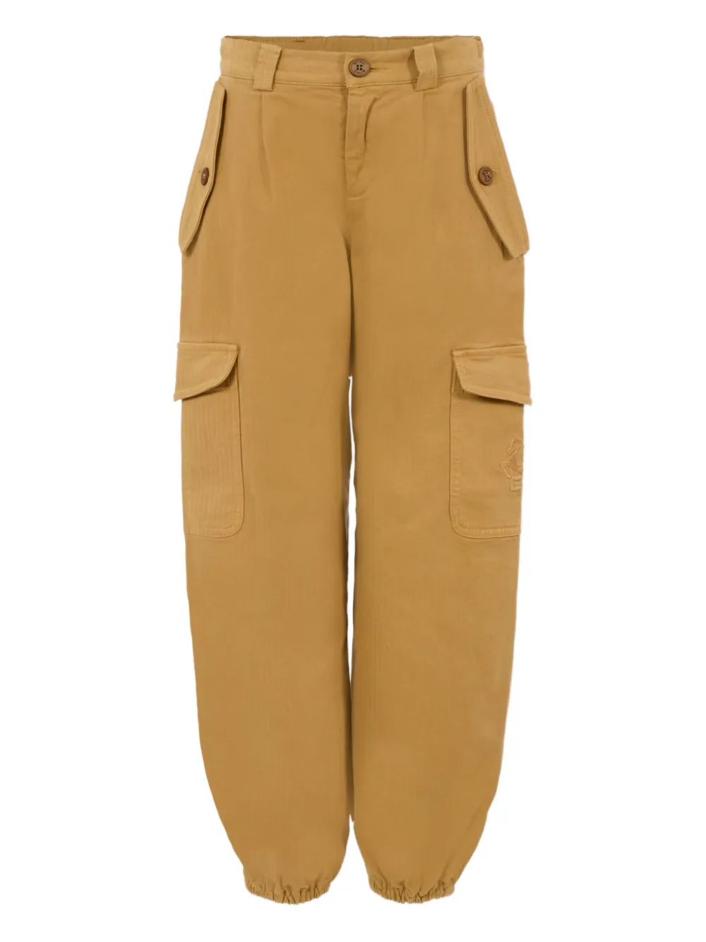 ETRO KIDS logo-embroidered cargo trousers Bruin