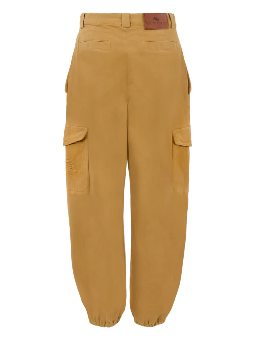 ETRO KIDS logo-embroidered cargo trousers Bruin