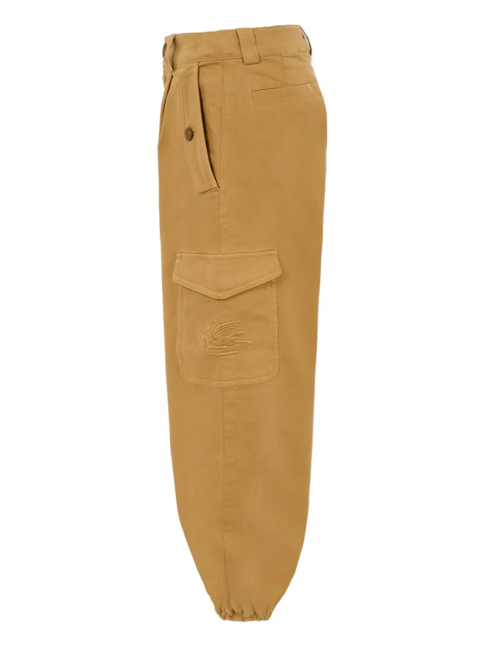 ETRO KIDS logo-embroidered cargo trousers Bruin