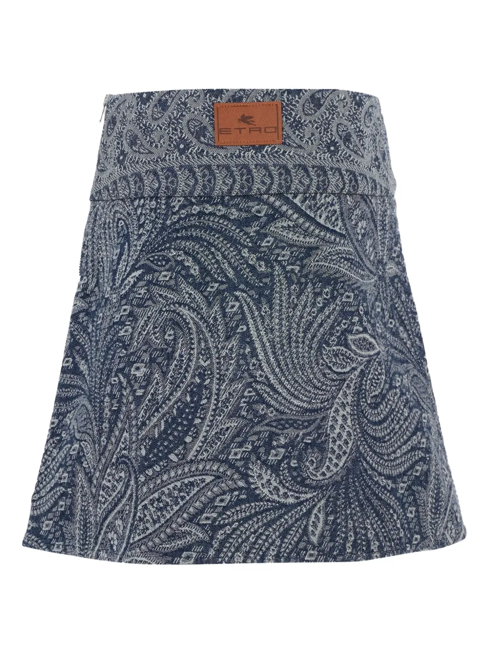 ETRO KIDS Rok met paisley-print en ritssluiting Blauw