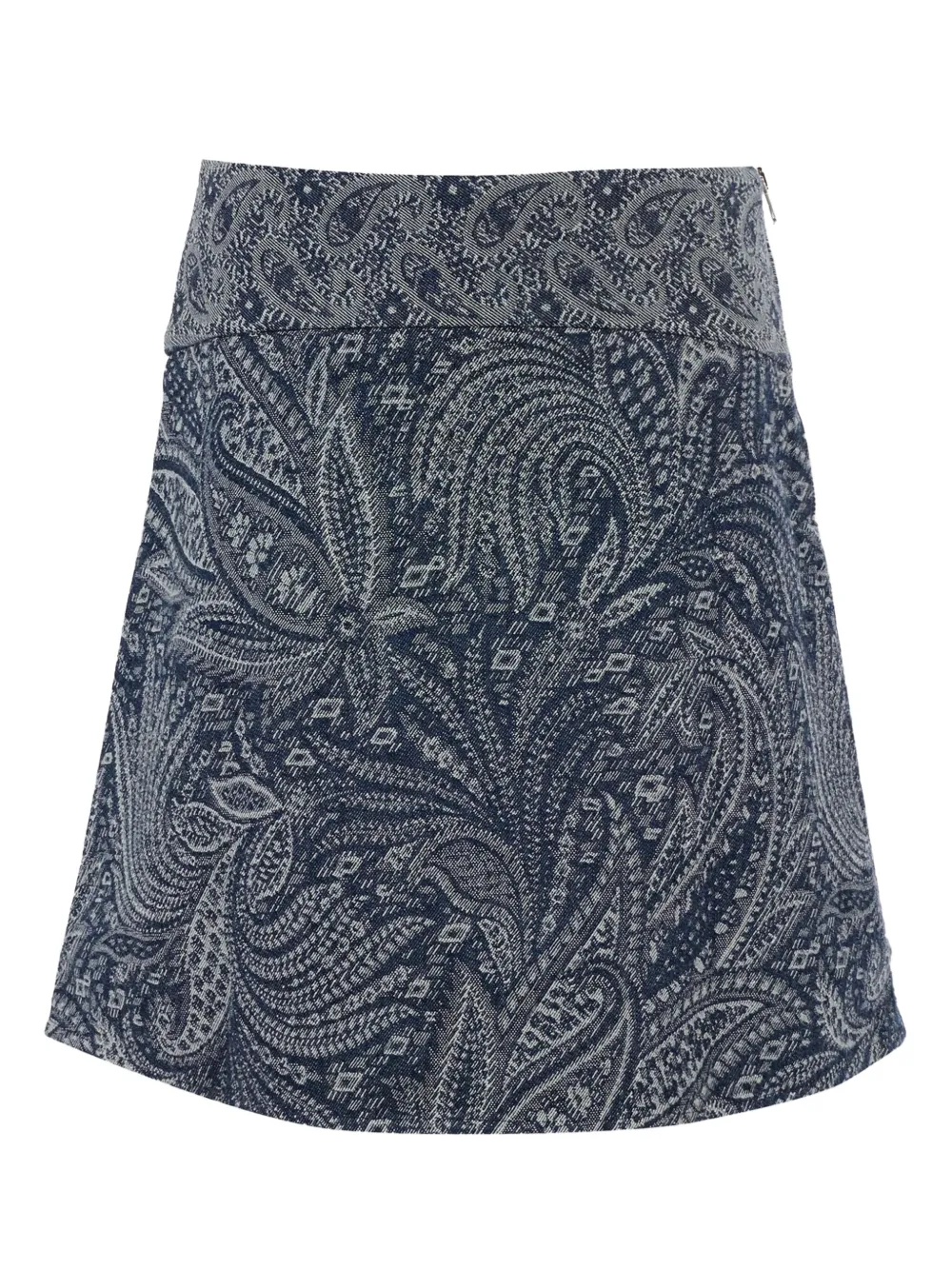 ETRO KIDS Rok met paisley-print en ritssluiting Blauw