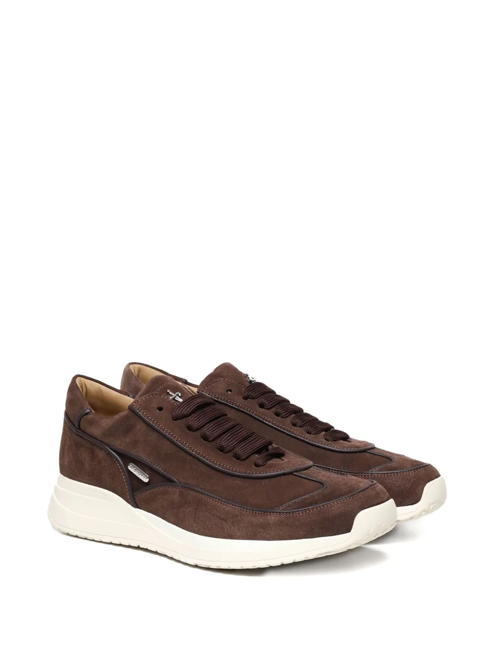 Cesare Paciotti metallic-logo suede trainers | Low-Tops | Image 2