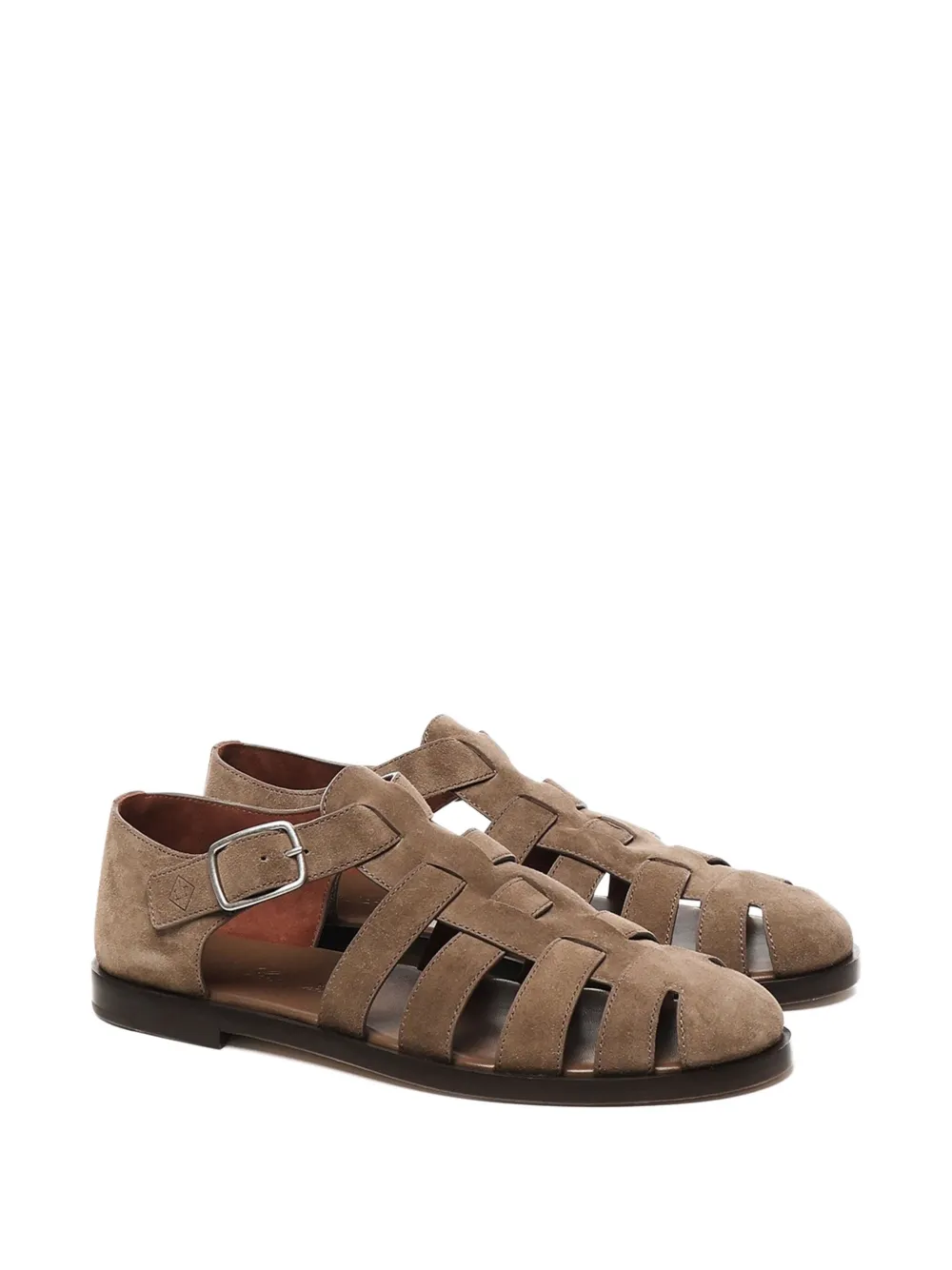 Loro Piana Maxine buckle-fastening sandals Brown
