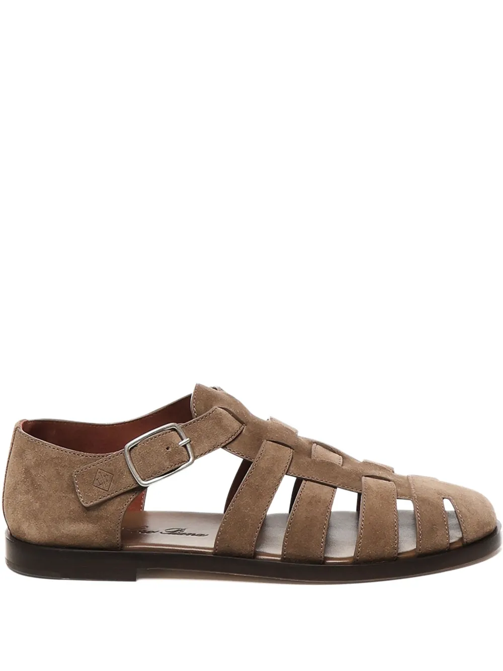 Loro Piana Maxine buckle-fastening sandals Brown