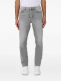 Grifoni whiskering-effect jeans - Grey