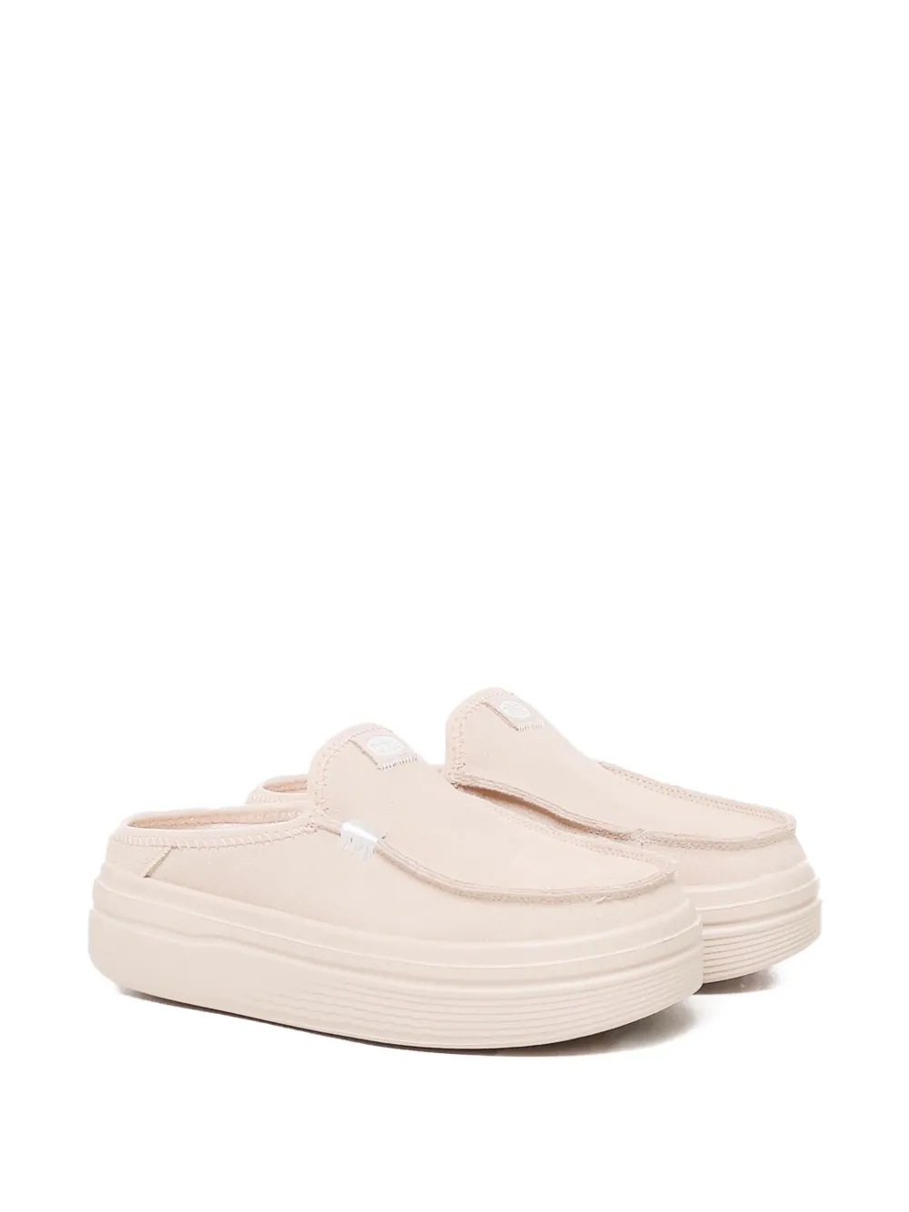 Hey Dude 34 mm muiltjes met plateauzool Beige