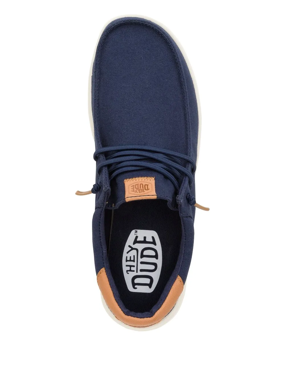 Hey Dude Veterschoenen met ronde neus Blauw