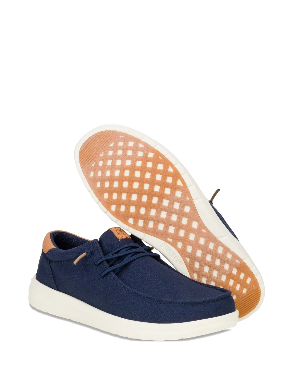 Hey Dude Veterschoenen met ronde neus Blauw