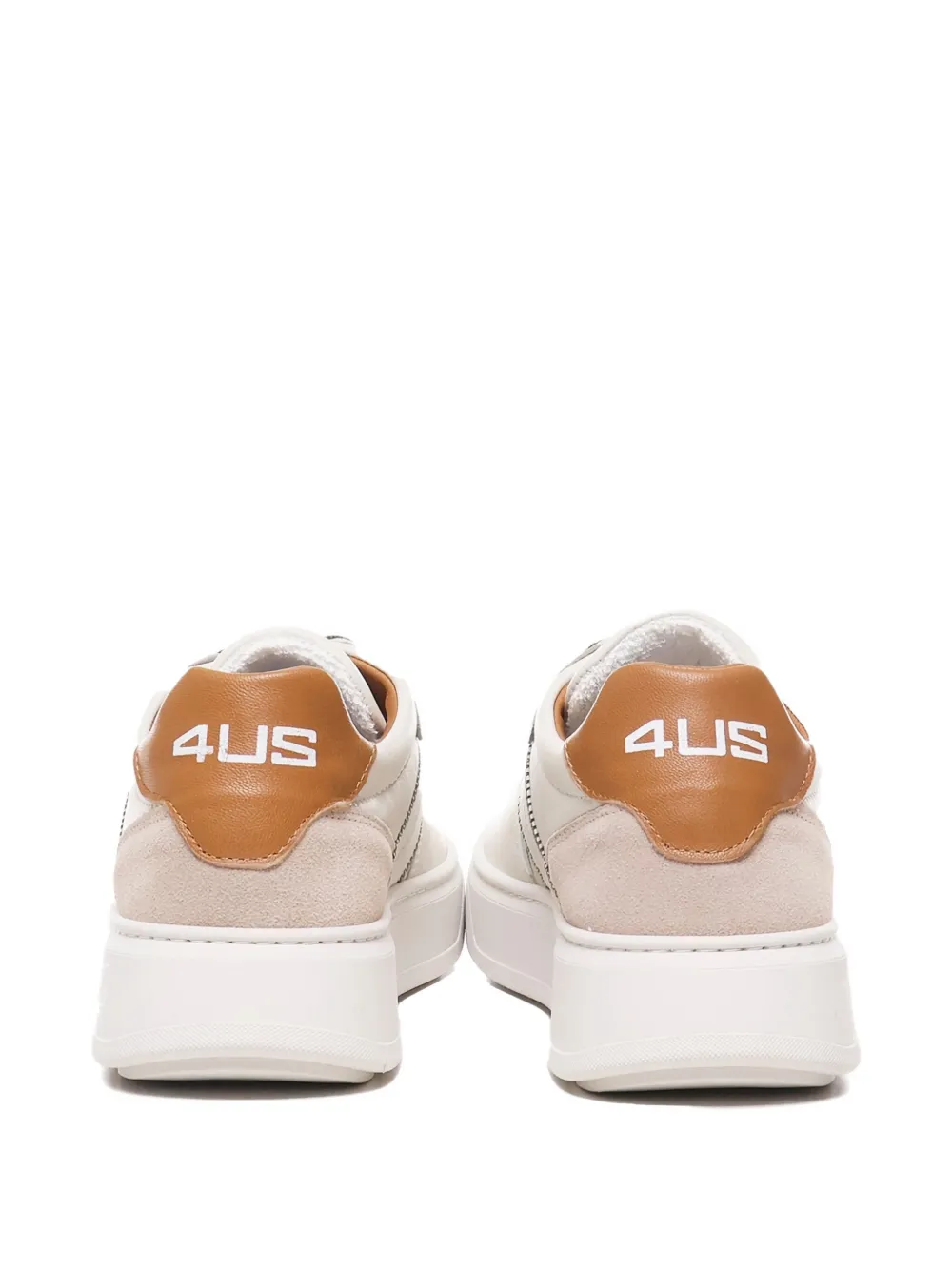 Paciotti For Us Luis panelled lace-up sneakers Neutrals