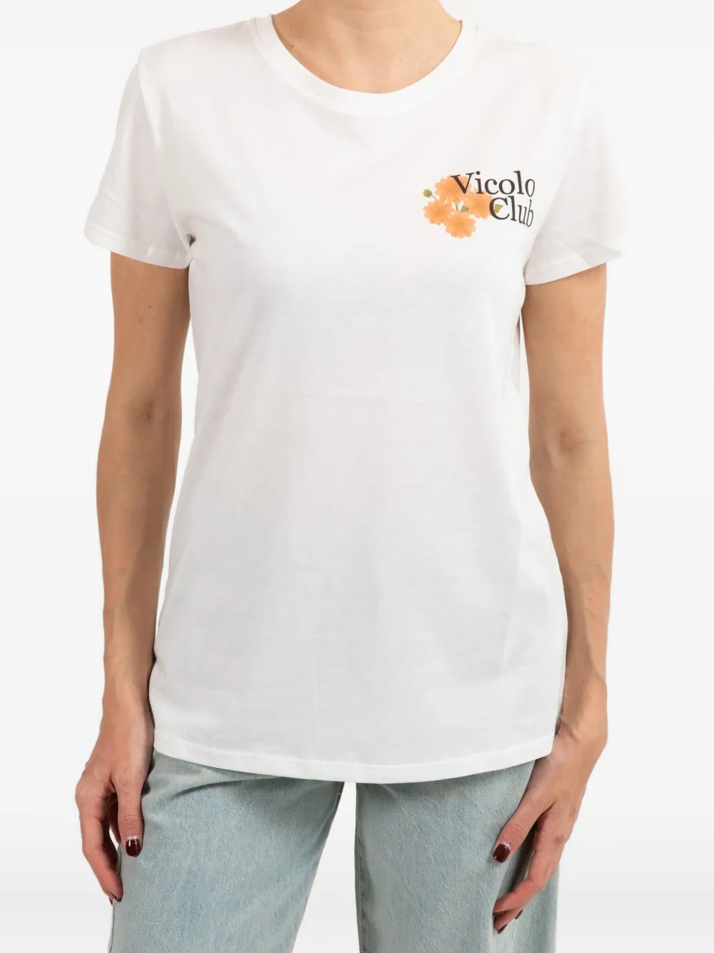 VICOLO floral-print T-shirt | White | Image 1