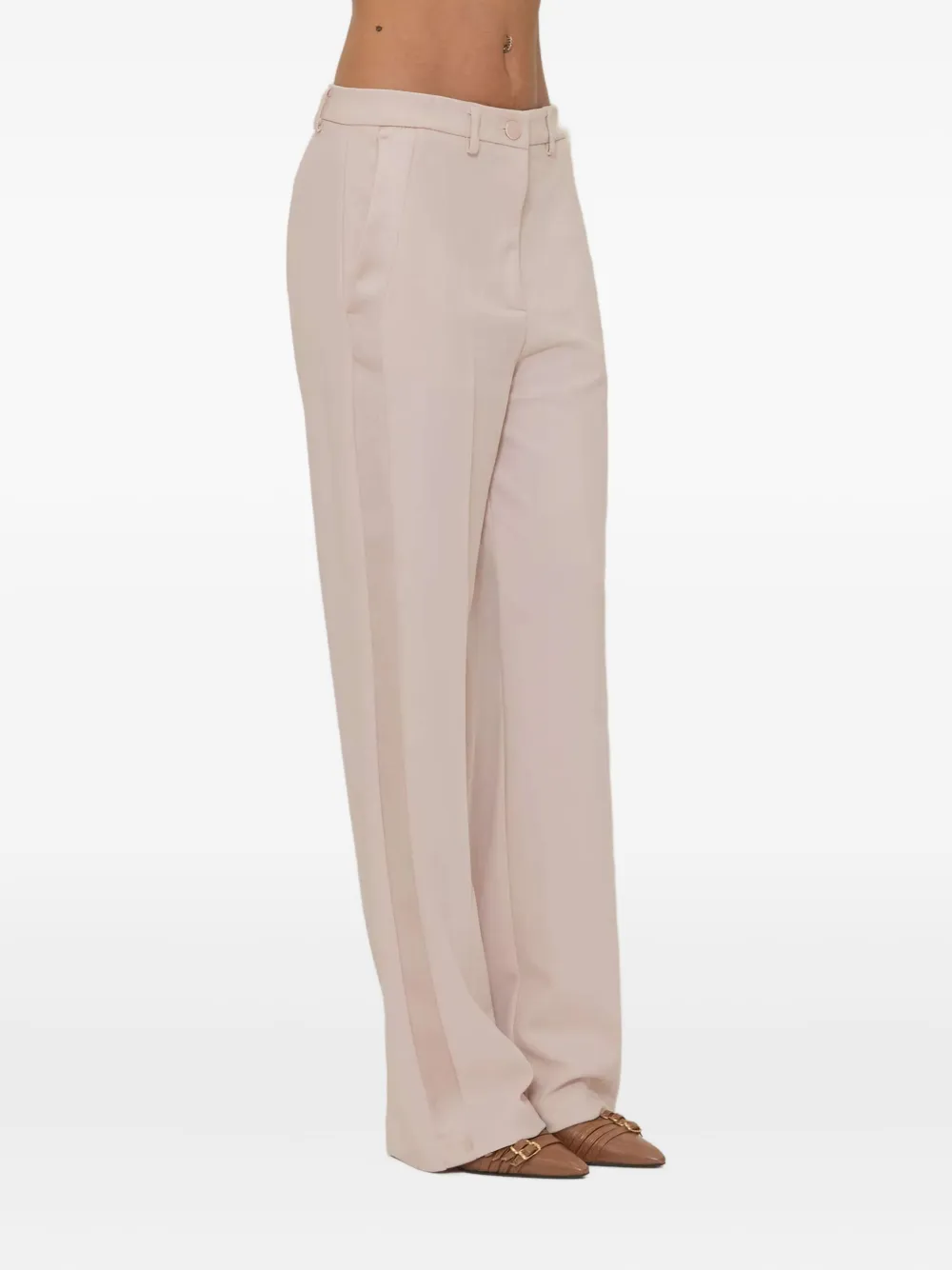 VICOLO side-stripe trousers - Wit
