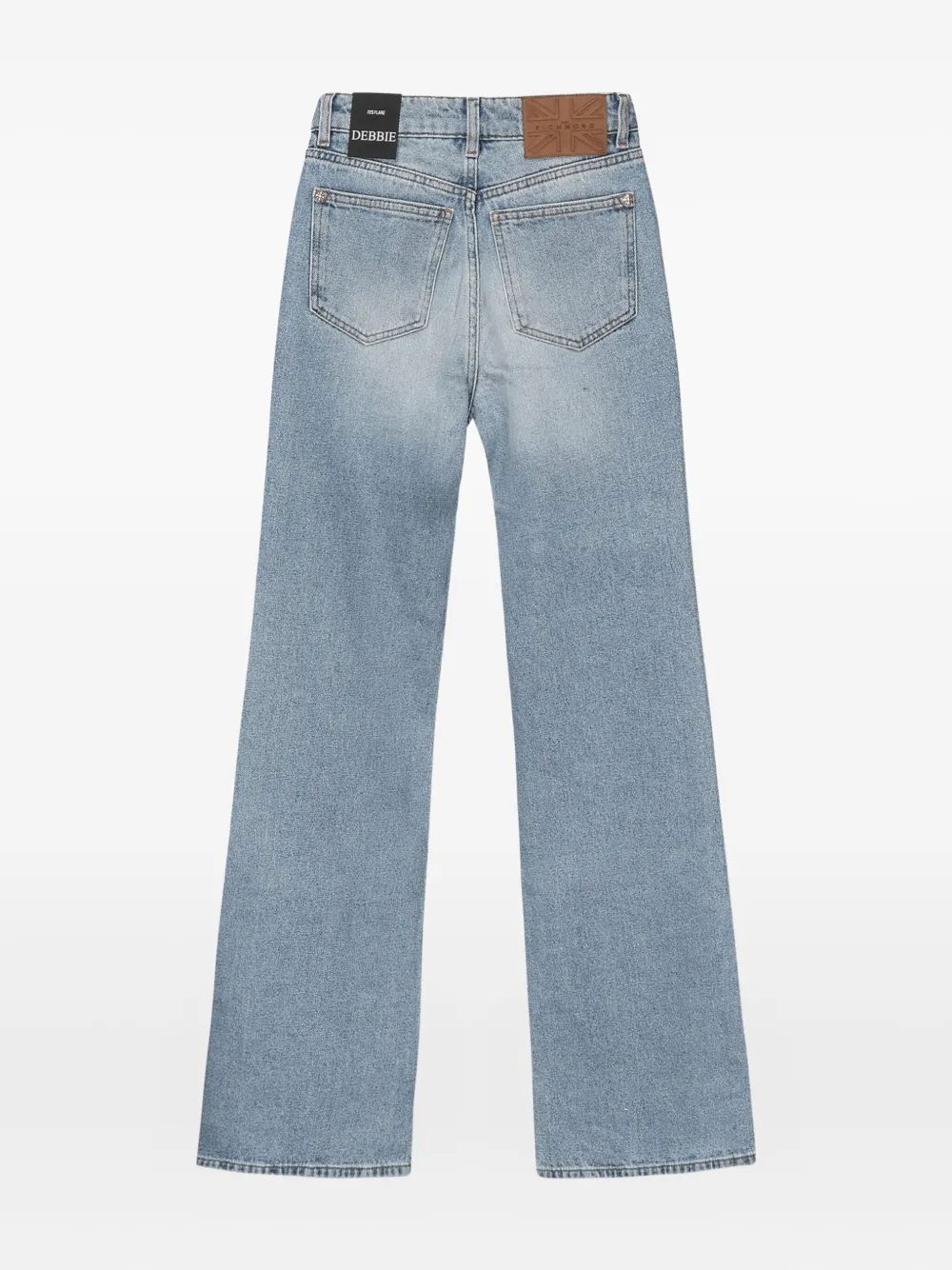 John Richmond Jeans verfraaid met kristallen Blauw