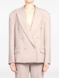 VICOLO double-breasted long-sleeve blazer - Neutrals