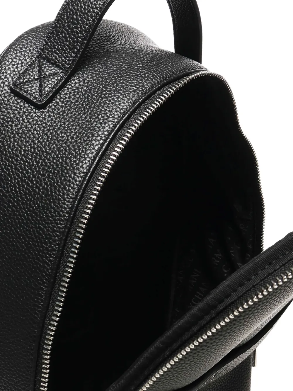 Armani Exchange logo-plaque backpack Zwart