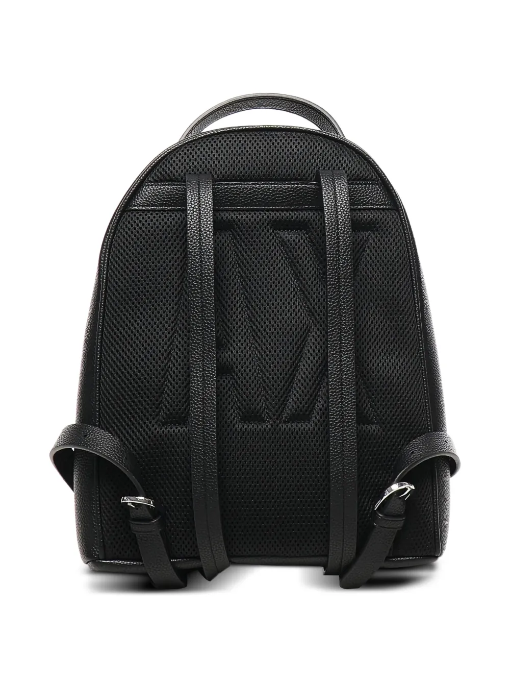 Armani Exchange logo-plaque backpack Zwart