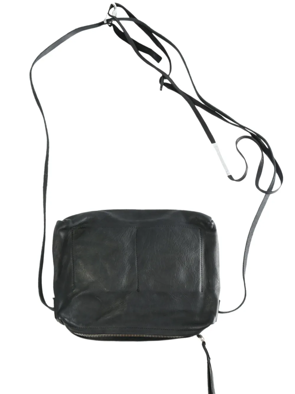 Boris Bidjan Saberi leather zip-fastening cross body bag | Black | Image 1