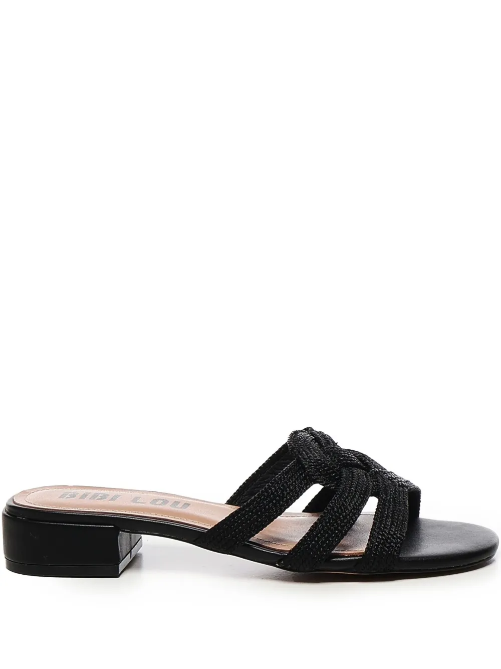 Bibi Lou Alia knotted block-heel sandals Black