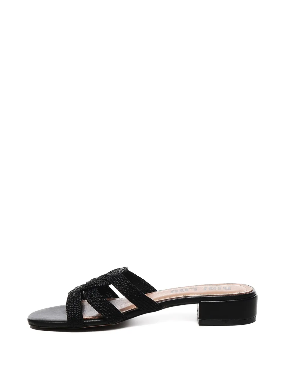 Bibi Lou Alia knotted block-heel sandals Black