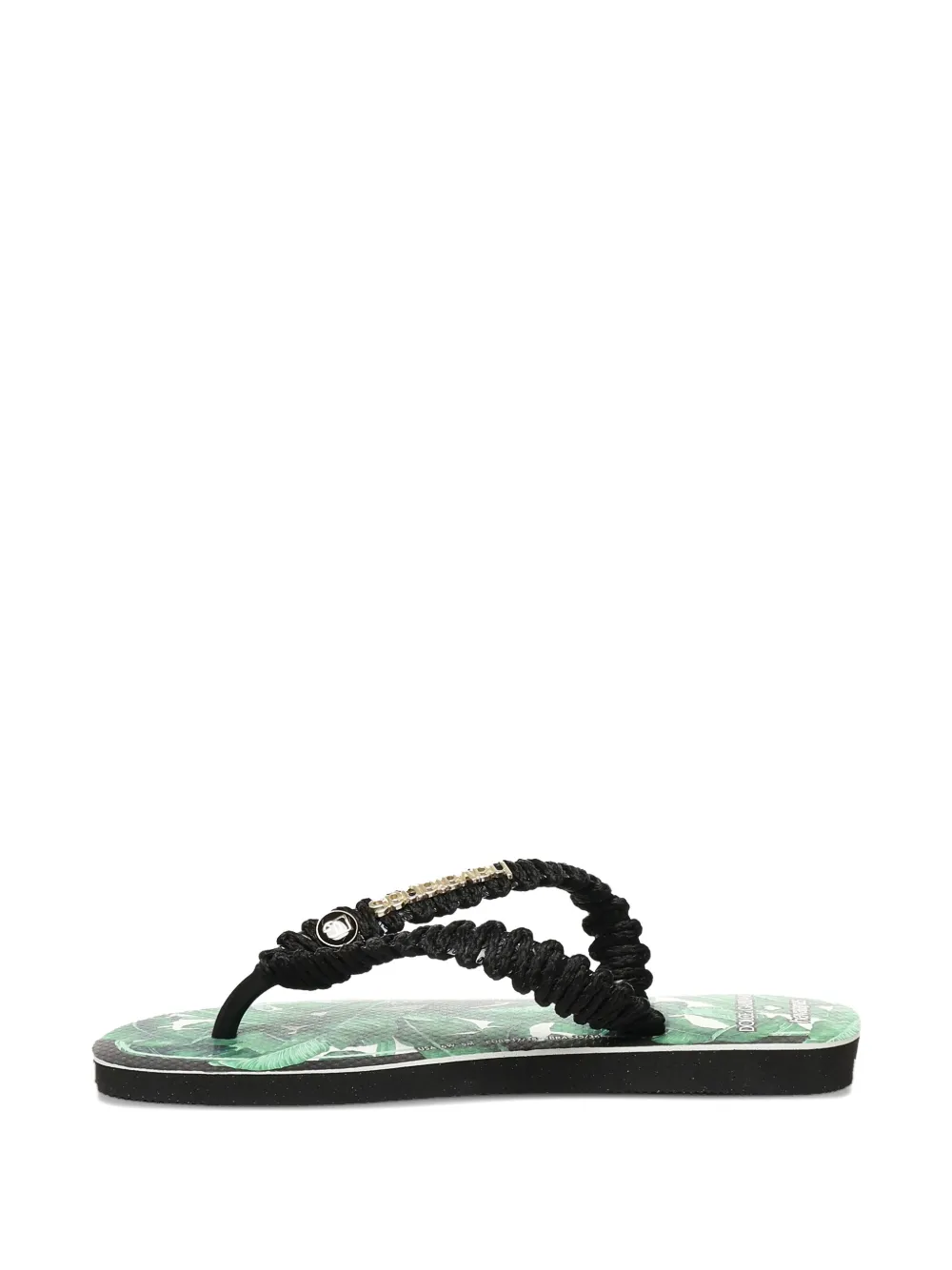 Dolce & Gabbana x Havaianas teenslippers met Banano-print Groen